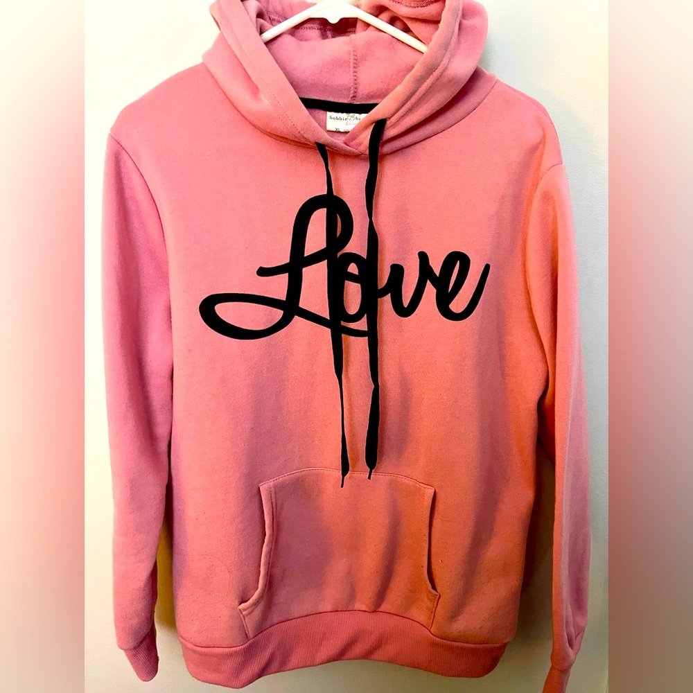 Bobbie Brooks Love Hoodie. Size XL